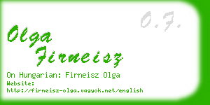 olga firneisz business card